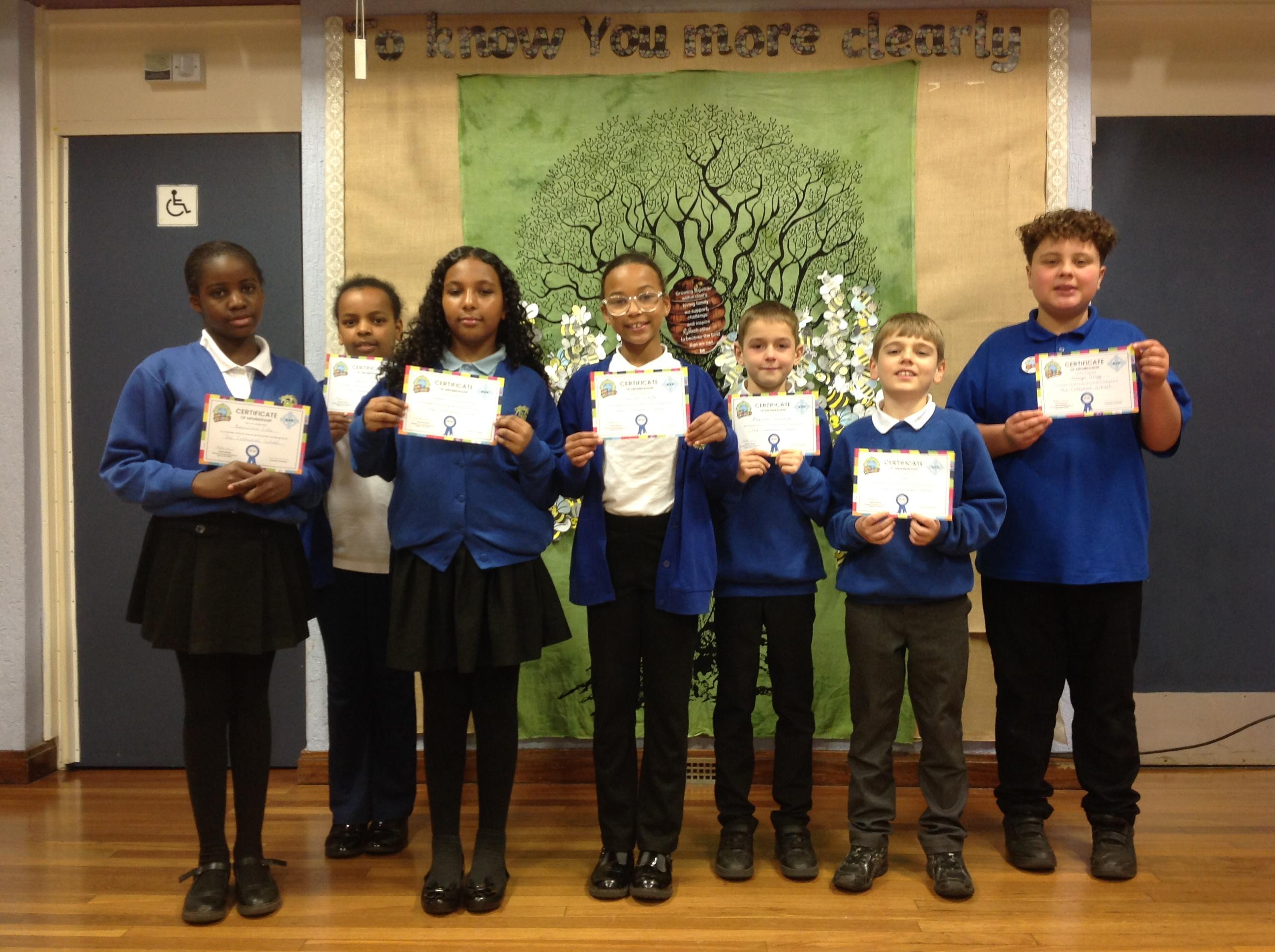 We received special certificates from the SVP Society in recognition of our work. 